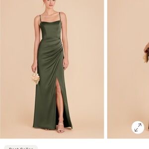 Elegant Strapless Green Evening Dress - bridesmaid